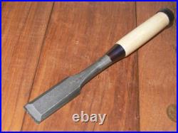 Genju Funahiro Japanese Bench Chisels Wakisashi Nomi 27mm 2Hollows Ura Unused Genju Funahiro Japanese Bench Chisels Wakisashi Nomi 27mm 2Hollows Ura Unused