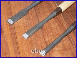 Genju Funahiro Oire Nomi Japanese Bench Chisels 12, 15, 18mm Set of 3 Genju Funahiro Oire Nomi Japanese Bench Chisels 12, 15, 18mm Set of 3