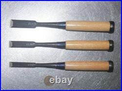 Genju Funahiro Oire Nomi Japanese Bench Chisels 12, 15, 18mm Set of 3 Unused