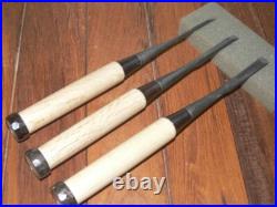Genju Funahiro Oire Nomi Japanese Bench Chisels 3, 6, 9mm Set of 3