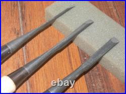 Genju Funahiro Oire Nomi Japanese Bench Chisels 3, 6, 9mm Set of 3