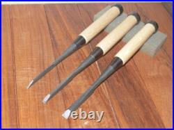 Genju Funahiro Oire Nomi Japanese Bench Chisels 3, 6, 9mm Set of 3