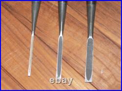 Genju Funahiro Oire Nomi Japanese Bench Chisels 3, 6, 9mm Set of 3