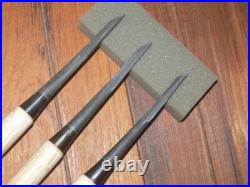 Genju Funahiro Oire Nomi Japanese Bench Chisels 3, 6, 9mm Set of 3