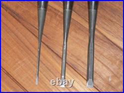 Genju Funahiro Oire Nomi Japanese Bench Chisels 3, 6, 9mm Set of 3