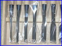 Genju Funahiro Oire Nomi Japanese Bench Chisels Set of 10 White oak Unused