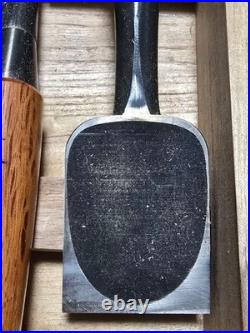 Genju Funahiro Oire Nomi Japanese Bench Chisels Set of 10 With Box Used