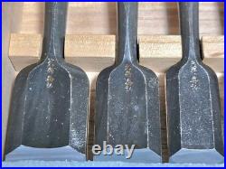 Genju Funahiro Oire Nomi Japanese Bench Chisels Set of 10 With Box Used