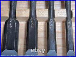 Genju Funahiro Oire Nomi Japanese Bench Chisels Set of 10 With Box Used