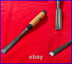 Hanyu Yasushi 15mm (5/8) Oire Nomi Japanese Chisel Blue Steel 2 Mokume