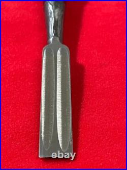 Hanyu Yasushi 15mm (5/8) Oire Nomi Japanese Chisel Blue Steel 2 Mokume