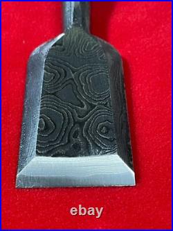 Hanyu Yasushi 36mm (1-1/2) Oire Nomi Japanese Chisel Blue Steel 2 Mokume