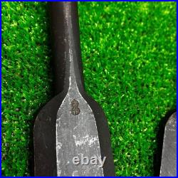 Hidari Hisasaku Oire Nomi Japanese Bench Chisel 36mm 42mm 48mm Set of 3 Used