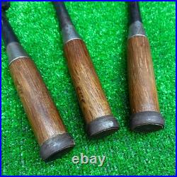 Hidari Hisasaku Oire Nomi Japanese Bench Chisel 36mm 42mm 48mm Set of 3 Used