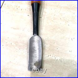 Hidari Hisasaku Oire Nomi Japanese Bench Chisels Mentori Chamfer 24mm Used