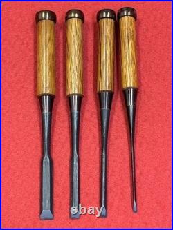 Hidari Hisasaku Oire Nomi Japanese Bench Chisels Set of 10 With Box Used