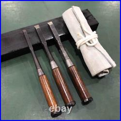 Hidari Hisasaku Oire Nomi Japanese Bench Chisels Set of 3 Used