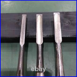 Hidari Hisasaku Oire Nomi Japanese Bench Chisels Set of 3 Used