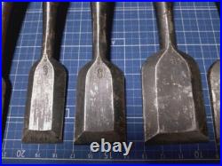 Hidari Hisasaku Vintage Oire Nomi Japanese Bench Chisels Set of 10 Hidari Hisasaku Vintage Oire Nomi Japanese Bench Chisels Set of 10