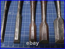Hidari Hisasaku Vintage Oire Nomi Japanese Bench Chisels Set of 10 Hidari Hisasaku Vintage Oire Nomi Japanese Bench Chisels Set of 10