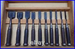 Hidari Ichihiro Oire Nomi Japanese Bench Chisels Yamasaki Shozo With Box Set of 10