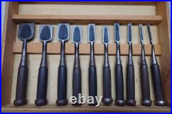 Hidari Ichihiro Oire Nomi Japanese Bench Chisels Yamasaki Shozo With Box Set of 10