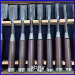 Hidari Ichihiro Vintage Oire Nomi Japanese Bench Chisel Yamasaki Shozo Set of 15