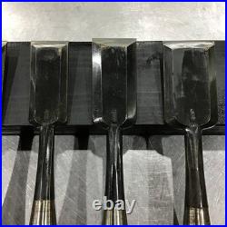 Hidari Ichikou Japanese Bench Chisel Oire Nomi Set of 6 With Box Used
