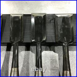 Hidari Ichimitsu Vintage Oire Nomi Japanese Bench Chisels Set of 6 Used Hidari Ichimitsu Vintage Oire Nomi Japanese Bench Chisels Set of 6 Used
