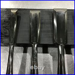 Hidari Ichimitsu Vintage Oire Nomi Japanese Bench Chisels Set of 6 Used Hidari Ichimitsu Vintage Oire Nomi Japanese Bench Chisels Set of 6 Used