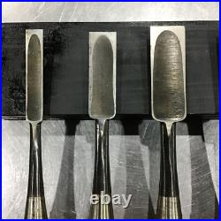 Hidari Ichimitsu Vintage Oire Nomi Japanese Bench Chisels Set of 6 Used Hidari Ichimitsu Vintage Oire Nomi Japanese Bench Chisels Set of 6 Used