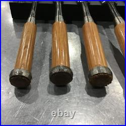 Hidari Ichimitsu Vintage Oire Nomi Japanese Bench Chisels Set of 6 Used Hidari Ichimitsu Vintage Oire Nomi Japanese Bench Chisels Set of 6 Used