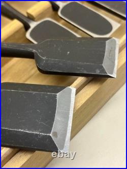 Hidari Kiyotada Shimamura Kozaburo Oire Nomi Japanese Bench Chisels Set of 10
