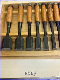 Hidari Kiyotada Shimamura Kozaburo Oire Nomi Japanese Bench Chisels Set of 10