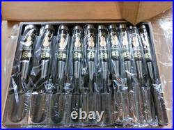 Hidari Nobuhiro Oire Nomi Japanese Bench Chisels Set of 10 Ebony