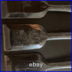 Hidarihisasaku Oire Nomi Japanese Bench Chisels Set of 7 With Chisel case Used