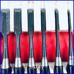 Hiromasa Oire Nomi Japanese Bench Chisel Set of 10 Hasegawa Fujisaku