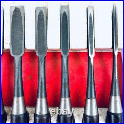 Hiromasa Oire Nomi Japanese Bench Chisel Set of 10 Hasegawa Fujisaku