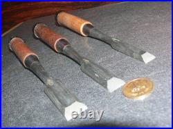 Hiromasa Oire Nomi Japanese Bench Chisels 12mm 15mm 18mm Set of 3 Unused