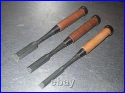 Hiromasa Oire Nomi Japanese Bench Chisels 12mm 15mm 18mm Set of 3 Unused