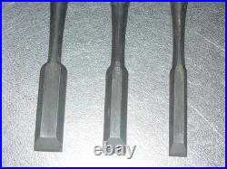 Hiromasa Oire Nomi Japanese Bench Chisels 12mm 15mm 18mm Set of 3 Unused