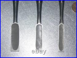 Hiromasa Oire Nomi Japanese Bench Chisels 12mm 15mm 18mm Set of 3 Unused