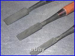 Hiromasa Oire Nomi Japanese Bench Chisels 12mm 15mm 18mm Set of 3 Unused