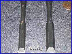 Hiromasa Oire Nomi Japanese Bench Chisels 12mm 15mm Set of 2 Hasegawa Fujisaku