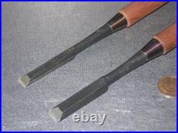 Hiromasa Oire Nomi Japanese Bench Chisels 12mm 15mm Set of 2 Hasegawa Fujisaku