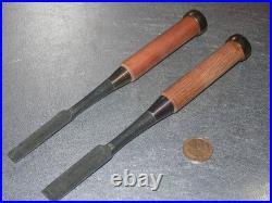 Hiromasa Oire Nomi Japanese Bench Chisels 12mm 15mm Set of 2 Hasegawa Fujisaku