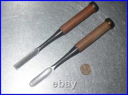 Hiromasa Oire Nomi Japanese Bench Chisels 12mm 15mm Set of 2 Hasegawa Fujisaku