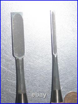 Hiromasa Oire Nomi Japanese Bench Chisels 6mm 15mm Set of 2 Hasegawa Fujisaku
