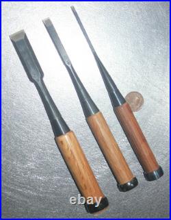 Horyusai Osahiro Japanese Bench Chisel Oire Nomi 3, 9, 18mm Set of 3 Unused