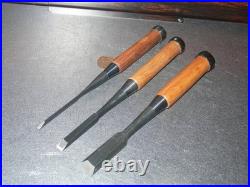 Horyusai Osahiro Japanese Bench Chisel Oire Nomi 3, 9, 18mm Set of 3 Unused
